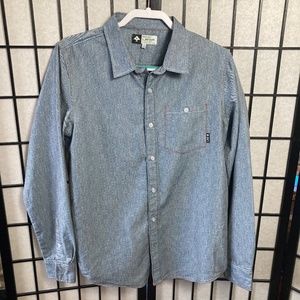 LRG Men's Solace Long Sleeve Woven Button Shirt